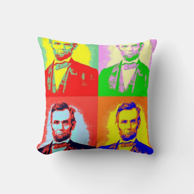 Coussin honnête d'art de bruit d'Abe Lincoln (Recto)