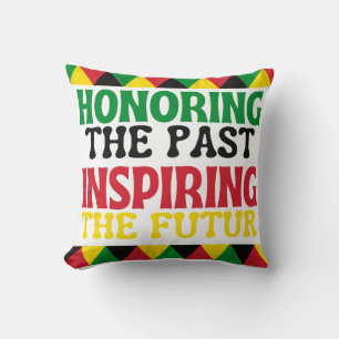 Coussin Honorer le passé en inspirant l'avenir motivationn