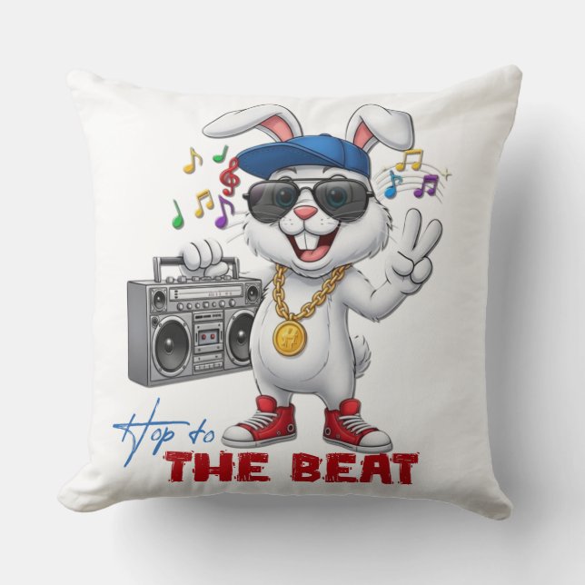 Coussin Hop to the Beat (Recto)