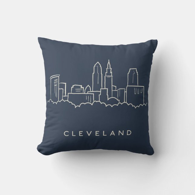 Coussin Horizon de Cleveland Ohio (Recto)