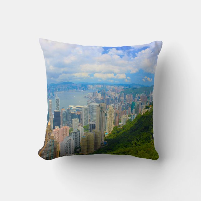 Coussin Horizon de Hong Kong (Recto)