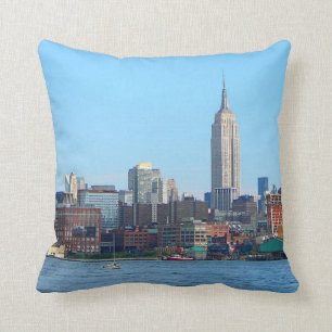 Coussin Horizon de Manhattan comme vu de Hoboken, NJ