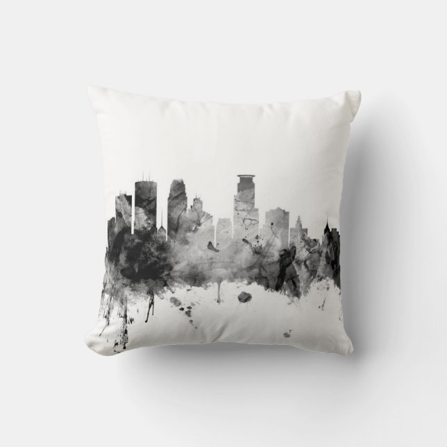 Coussin Horizon de Minneapolis Minnesota (Recto)