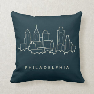 Coussin Horizon de Philadelphie Pennsylvanie