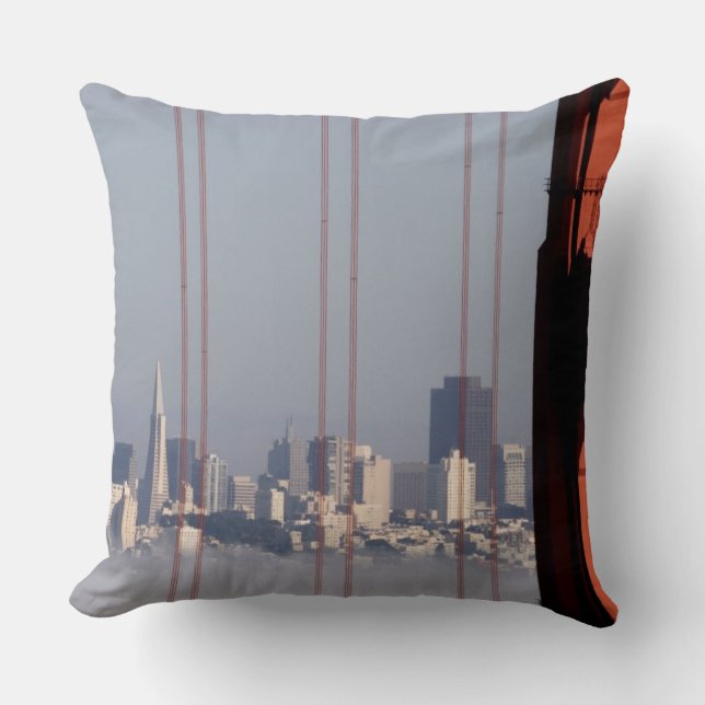 Coussin Horizon de San Francisco de pont de Golden Gate (Recto)