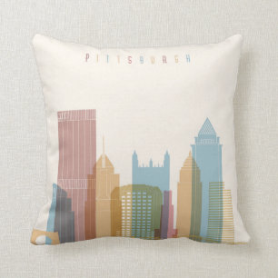 Coussin Horizon de ville de Pittsburgh, Pennsylvanie