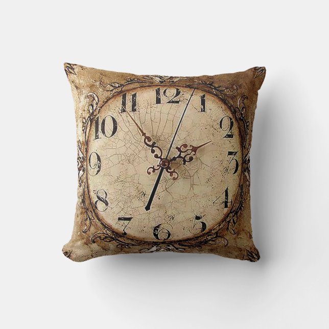 Coussin Horloge antique (Recto)