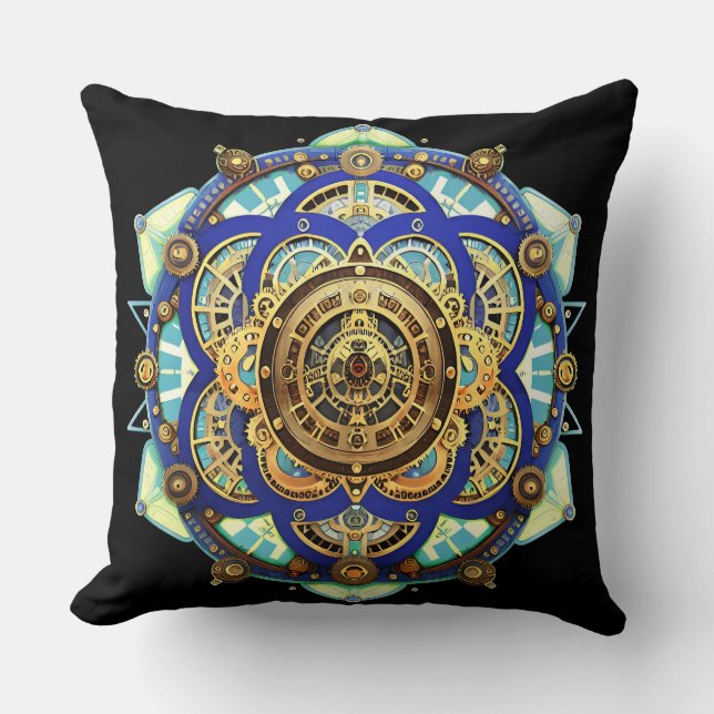 Coussin Horloge mécanique incroyable (Recto)