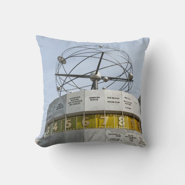 Coussin Horloge mondiale à Berlin (Recto)