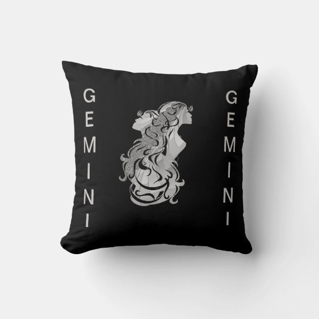 Coussin Horoscope de juin Gemini Twins Zodiac (Recto)