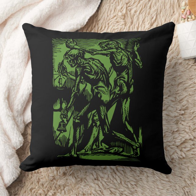 Coussin Horreurs sans fin des mineurs morts pour Halloween (Couverture)