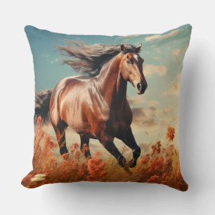 Coussin Horse Animal Wilderness Mur Art coloré