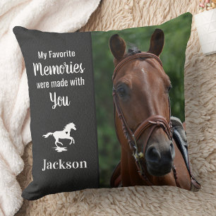 Coussin Horse Lover Photo Animal Horse Memorial