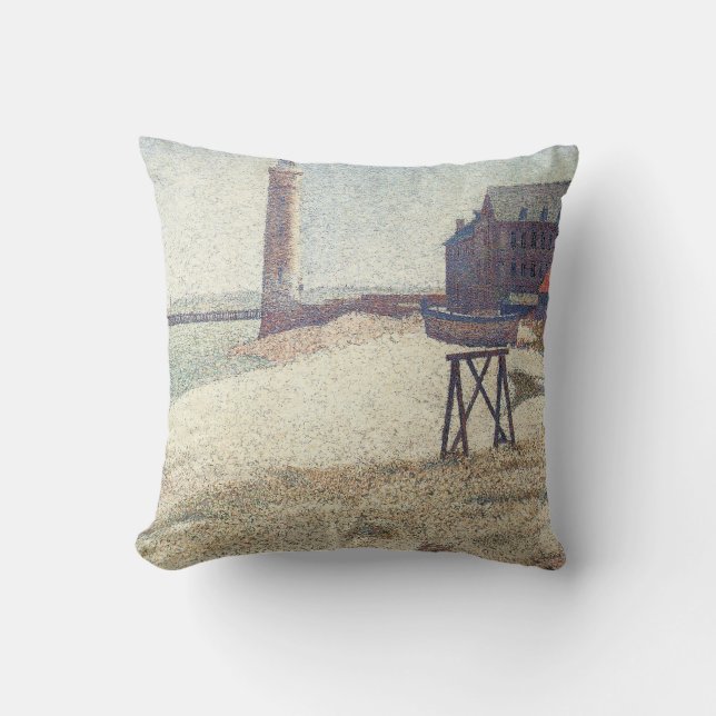 Coussin Hospice et phare, Honfleur par Georges Seurat (Recto)