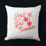 Coussin Hot girl summer<br><div class="desc">Cherry Red Version

with back and front sides

Summer is coming</div>