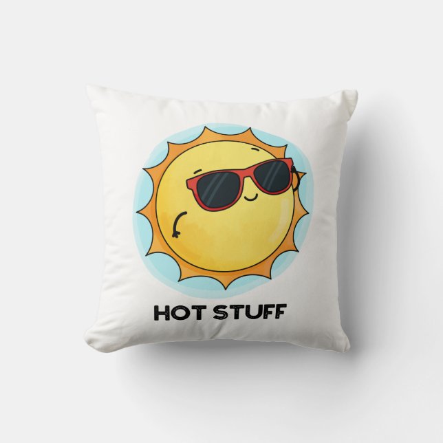 Coussin Hot Stups Funny Sun Pun (Recto)