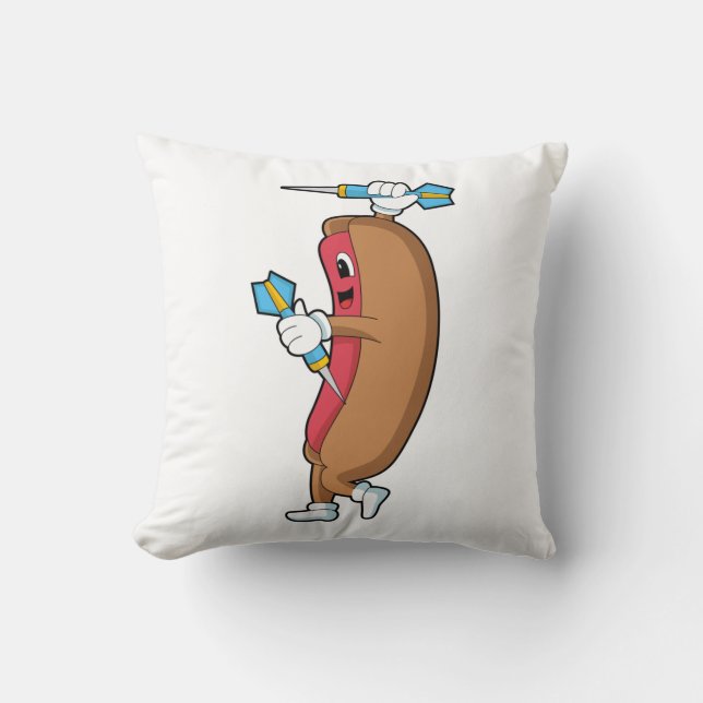 Coussin Hotdog à Darts avec Dart.PNG (Recto)