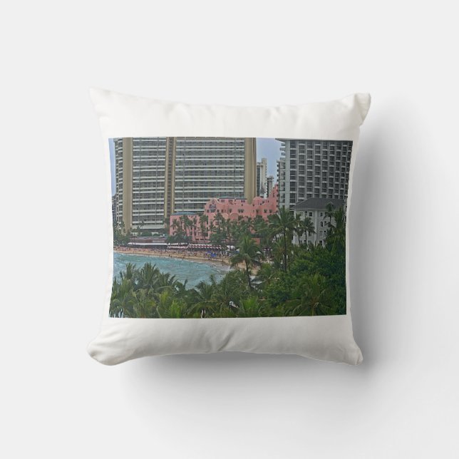 Coussin Hôtel hawaïen royal, Honolulu, Hawai'i (Recto)
