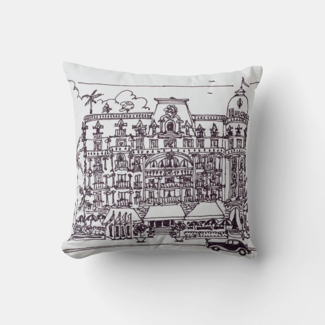 Coussin Hôtel Negresco Promenade des Anglais | Nice, Franc (Recto)