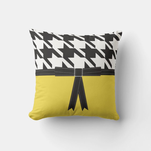 Coussin Houndstooth moderne (Recto)