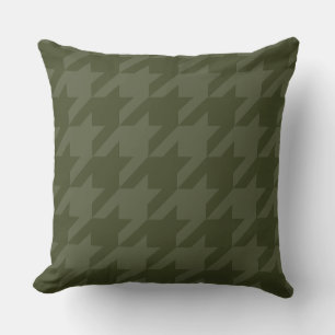 Coussin Houndstooth Moss Forest