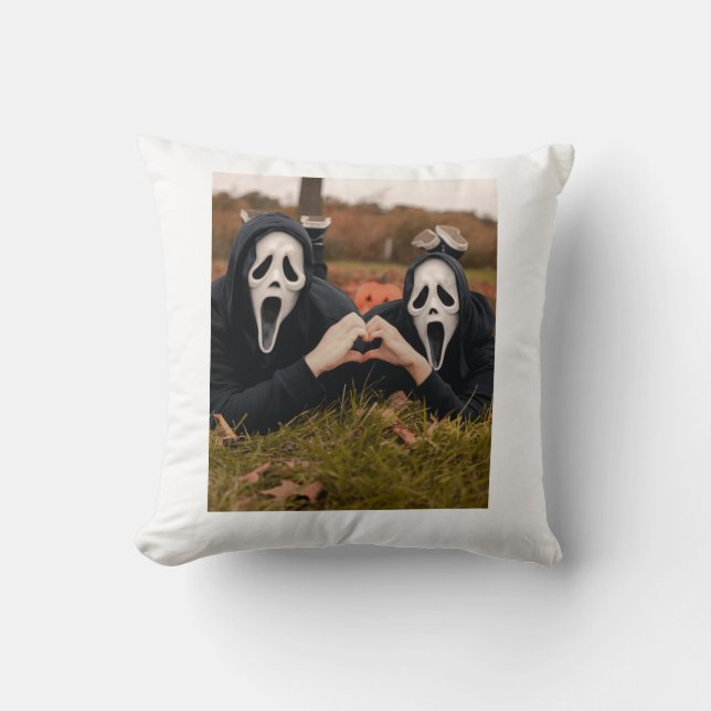 Coussin Housse d'oreiller drôle d'Halloween | Joli Hallowe (Recto)