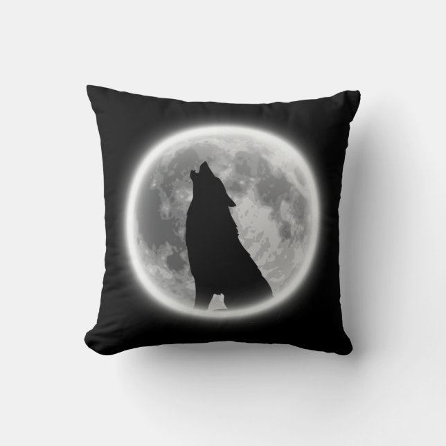Coussin Howling Wolf (Recto)