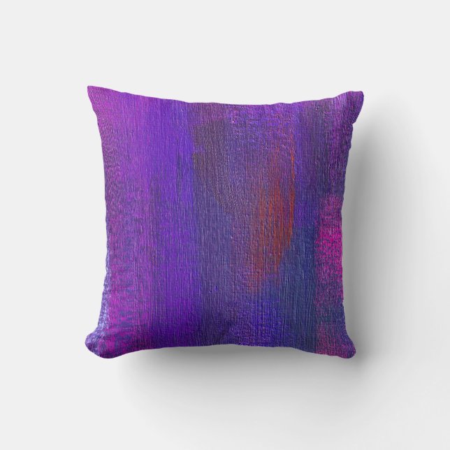 Coussin Huile Abstraite : Arrière - plan de texture de toi (Recto)