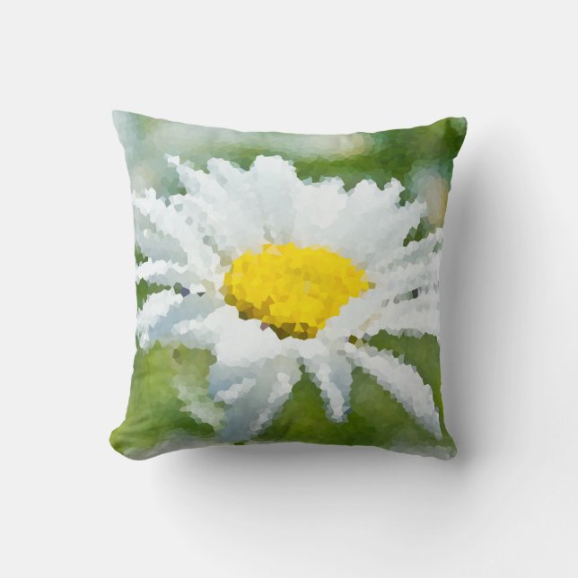 Coussin Huile de fleur marguerite Chamomile effet soleil d (Recto)