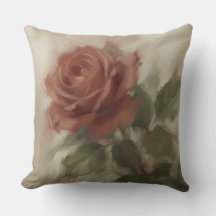 "Huile sur toile Rose unique"