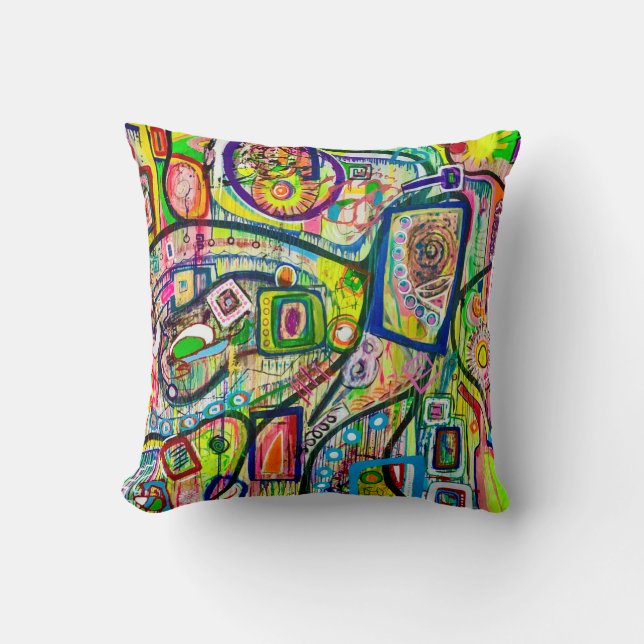 Coussin Huit Martinis 16 x 16 Coton Jeu d'Oreiller (Recto)
