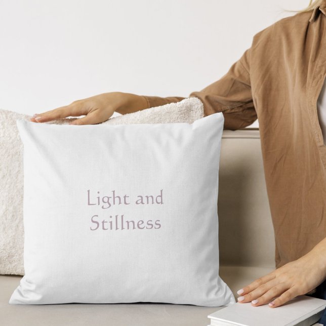 Coussin Humeur Matinale Lumineuse Écriture Dorée  (Créateur téléchargé)