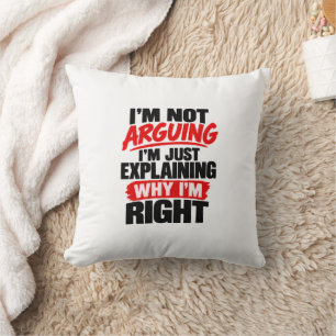 Coussin Humour d'avocat drôle Je ne discute pas, j'expliqu