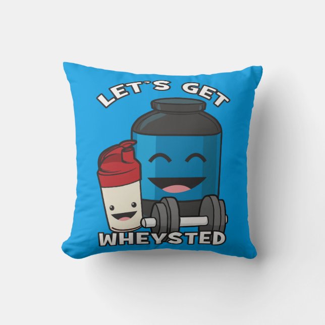 Coussin Humour de la musculation - Obtenons l'enlèvement (Recto)