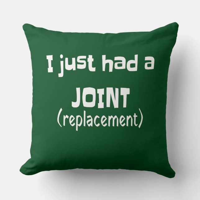 Coussin Humour de remplacement conjoint drôle nouveauté (Recto)