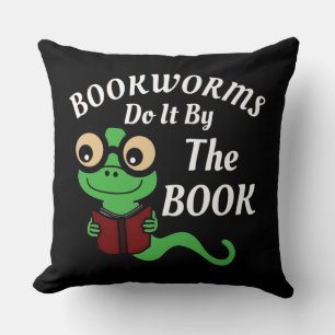 Coussin Humour de ver de livre
