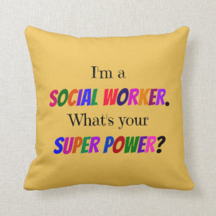 Coussin Humour des travailleurs sociaux