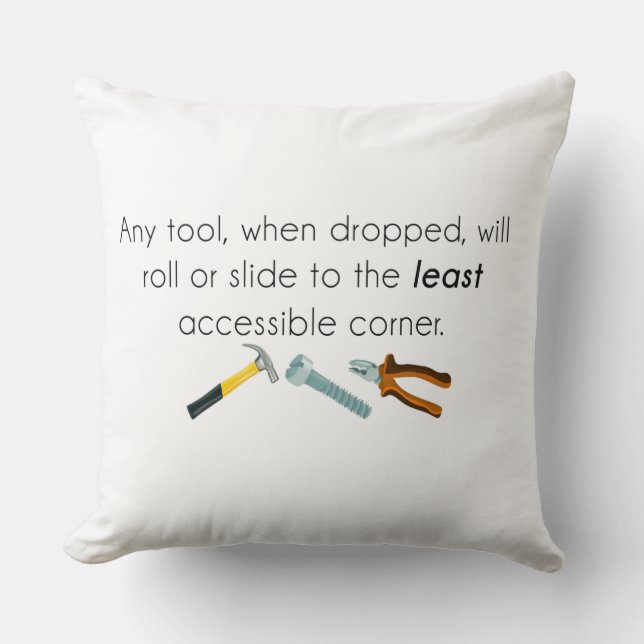 Coussin Humour d'ingénieur (Recto)