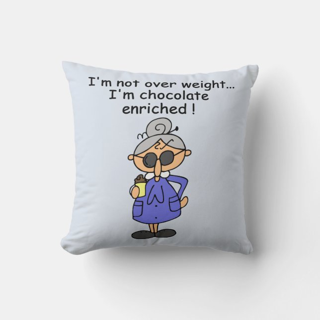 Coussin Humour enrichi par chocolat (Recto)