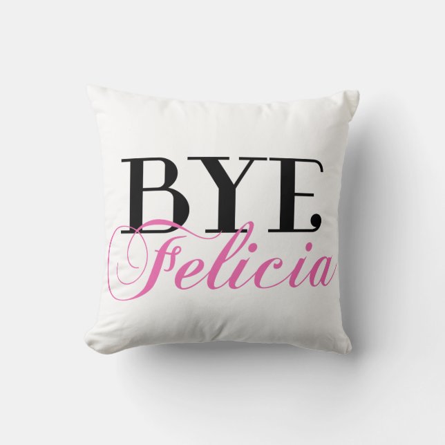 Coussin Humour impertinent SECONDAIRE d'argot de Felicia (Recto)