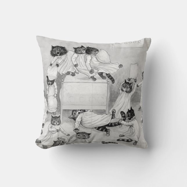 Coussin Humour Louis Wain Cat (Recto)