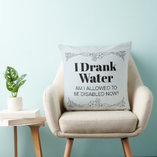 Coussin Humour sur la sensibilisation au handicap : J'ai b