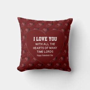 Coussin Humour Valentine Je t'aime Coeurs du Seigneur