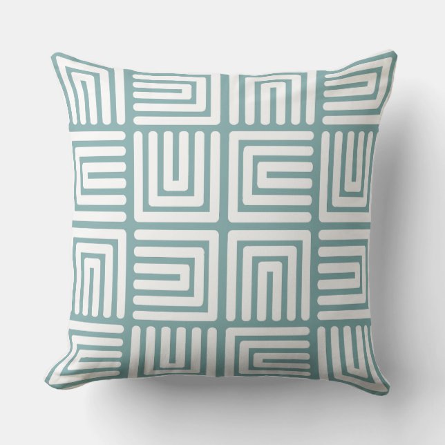 Coussin Humps Carrés bleu foncé (Recto)