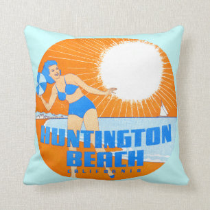 Coussin Huntington Beach 1947 la Californie