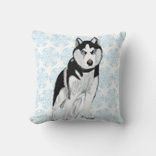 Coussin Husky contre les lacs de neige