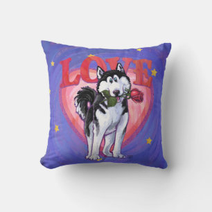 Coussin Husky Valentine's Day