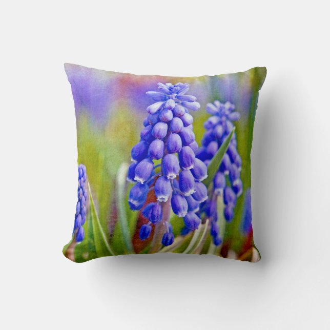 Coussin Hyacinthes de raisin (Recto)
