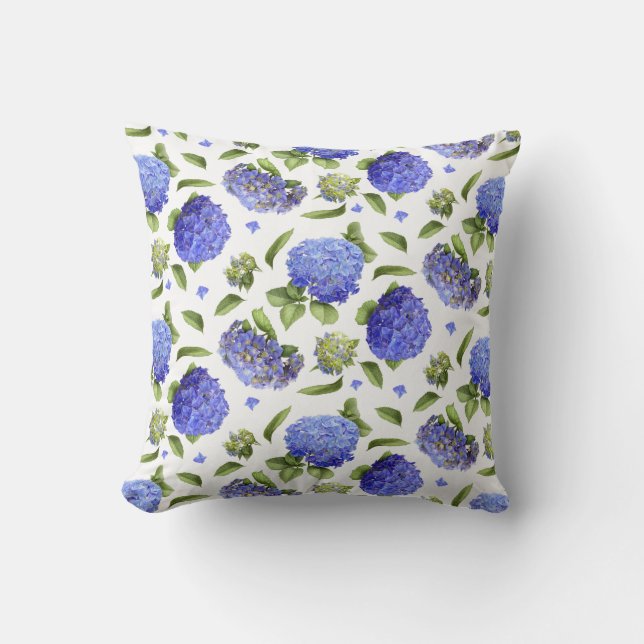 Coussin Hydrangeas Partout (Recto)