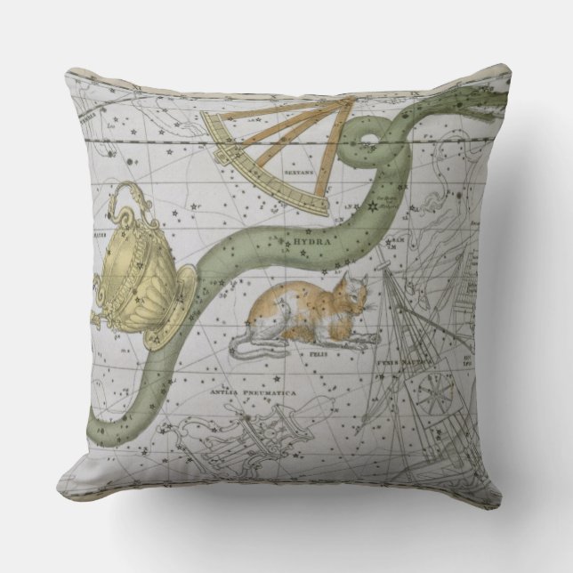 Coussin Hydre, "d'un atlas céleste", pub. en 1822 (col (Recto)